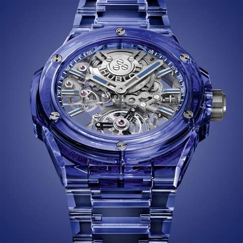 hublot tourbillon full blue.